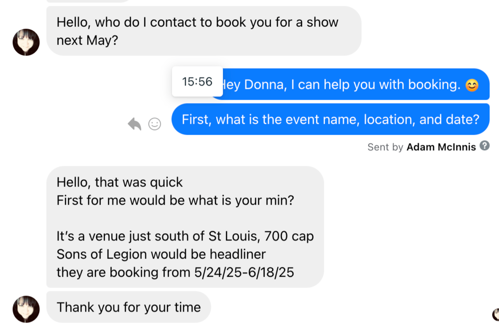 Booking Request